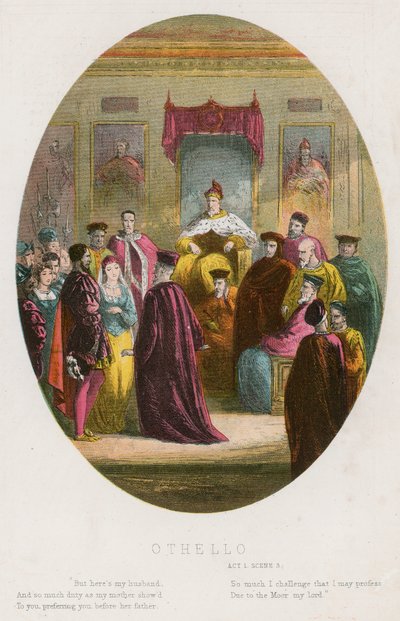 Othello, Act 1 scene iii by English School